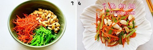 巴旦木凉拌菜步骤3-4