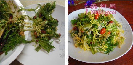 凉拌苦菊步骤15-16