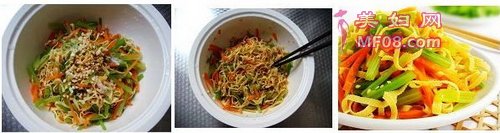 凉拌芹菜三丝步骤3