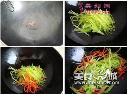椒油笋丝的做法