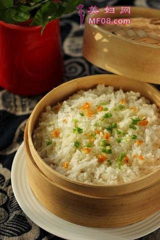 粉蒸虾仁萝卜丝