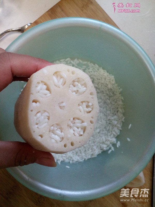 冰糖糯米藕的做法