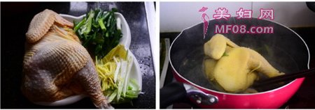 年夜饭葱油鸡步骤1-2