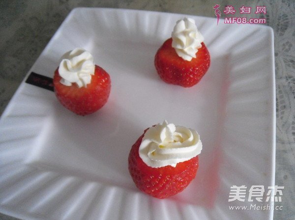 奶油草莓的做法