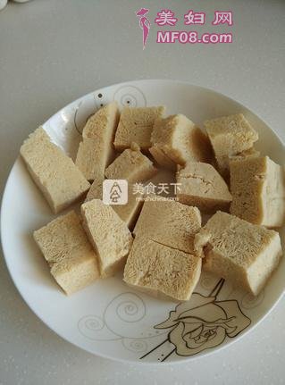 梅花肉炖小白菜冻豆腐