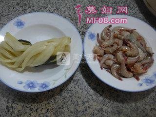 腌白菜炒海虾