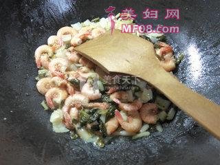 腌白菜炒海虾