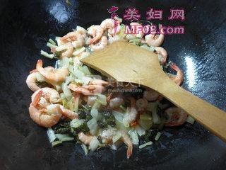 腌白菜炒海虾