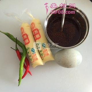 香辣皮蛋豆腐