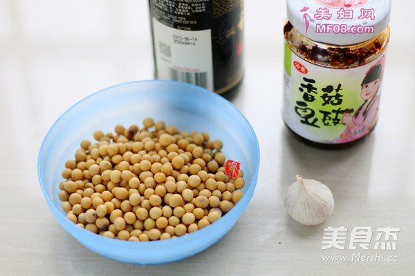 香菇豆豉酱黄豆的做法