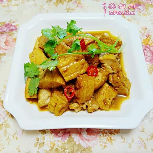 酱扒油豆腐的做法