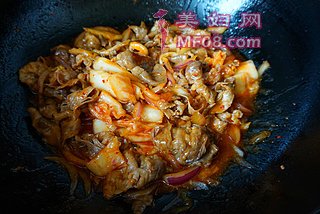 泡菜肥牛饭的做法步骤：9