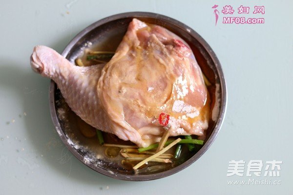 盐焗鸡粉蒸鸡腿的做法