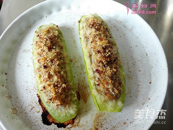 烤西葫芦酿肉的做法