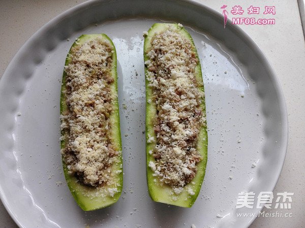 烤西葫芦酿肉的做法
