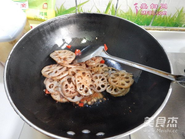 回锅藕片的做法