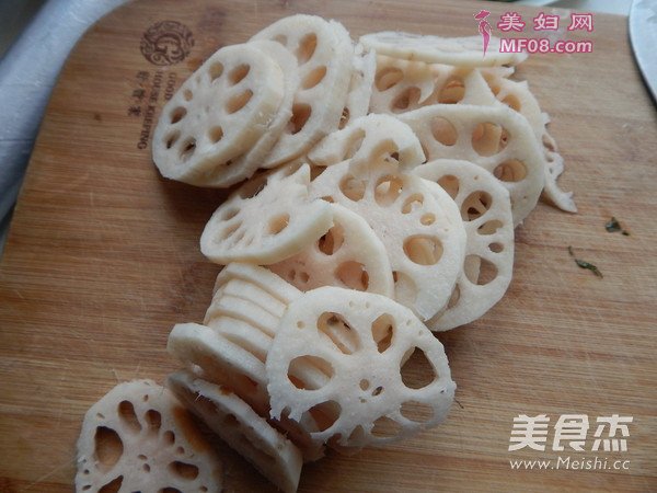 回锅藕片的做法