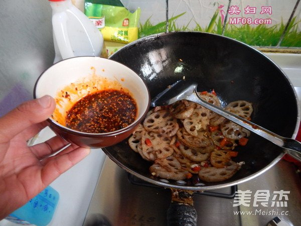 回锅藕片的做法