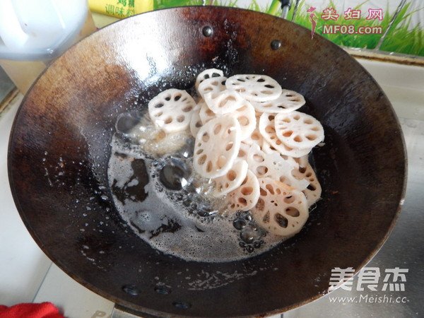 回锅藕片的做法