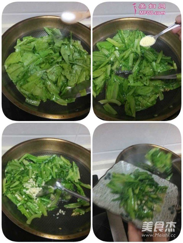 蒜蓉油麦菜的做法