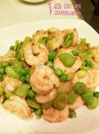 双豆虾仁