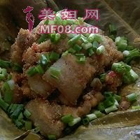 荷叶粉蒸肉的做法图解6