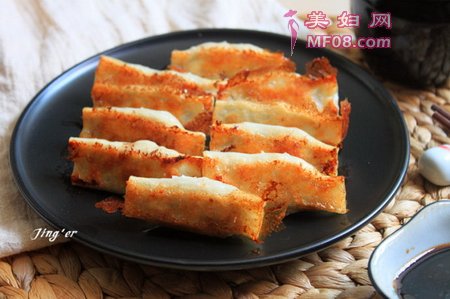 鲜肉香菜锅贴
