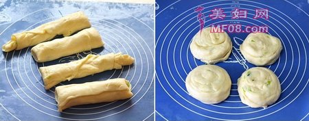 葱油手抓饼步骤5-6