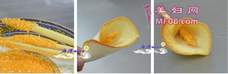 马蹄莲蛋卷步骤13-15