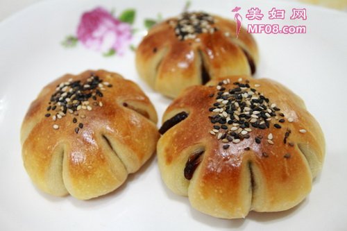 豆沙早餐包