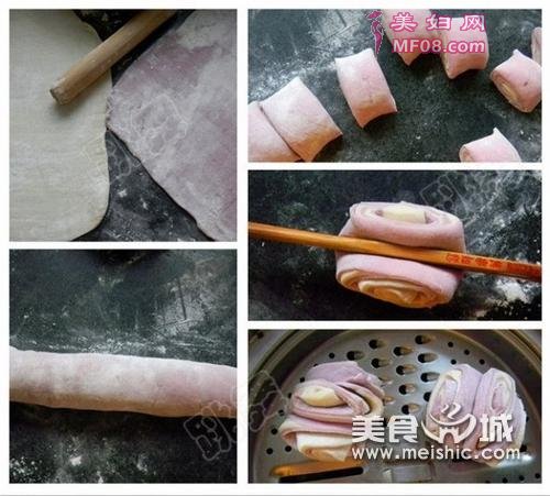 紫薯花卷怎么做