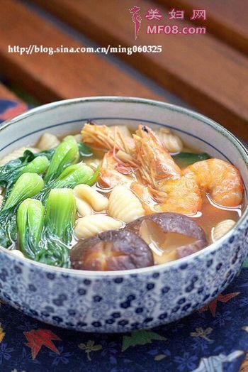三鲜贝壳面的做法