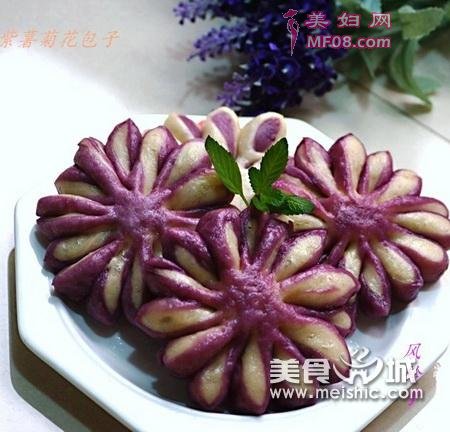 紫薯荞麦包怎么做