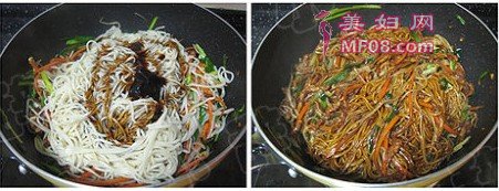 肉丝炒面做法
