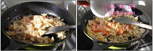 焗烤鲜虾蝴蝶面