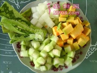 三瓜瑶柱羹的做法步骤：4