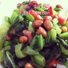 油菜拌花生仁的做法