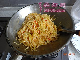 凉拌土豆丝红油炝土豆丝