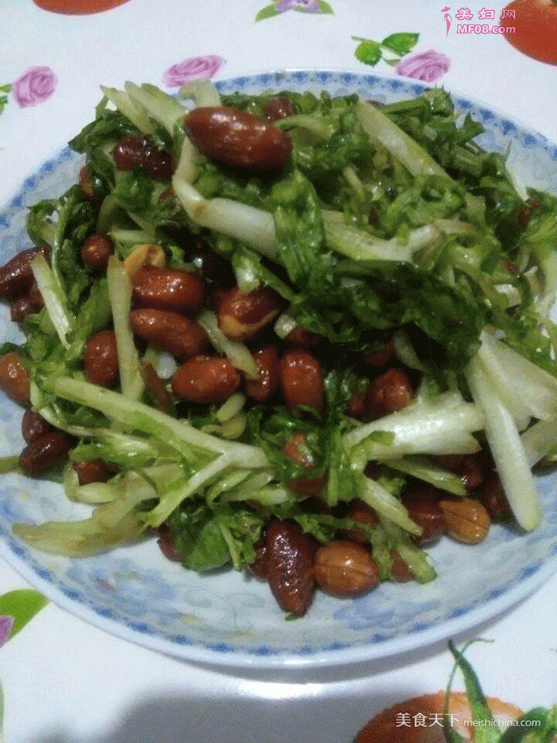 酸甜花生拌苦苣
