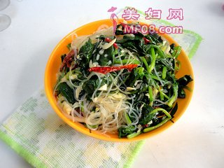 菠菜拌粉丝