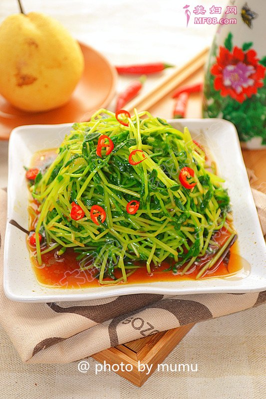 凉调豌豆苗