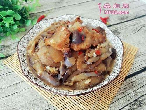 五花肉烧茄子的做法