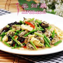 海蛎香干炒韭菜的做法
