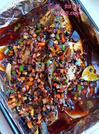 香辣豆豉烤全鱼
