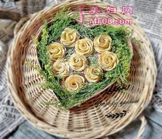 七夕苹果玫瑰花的做法步骤：11