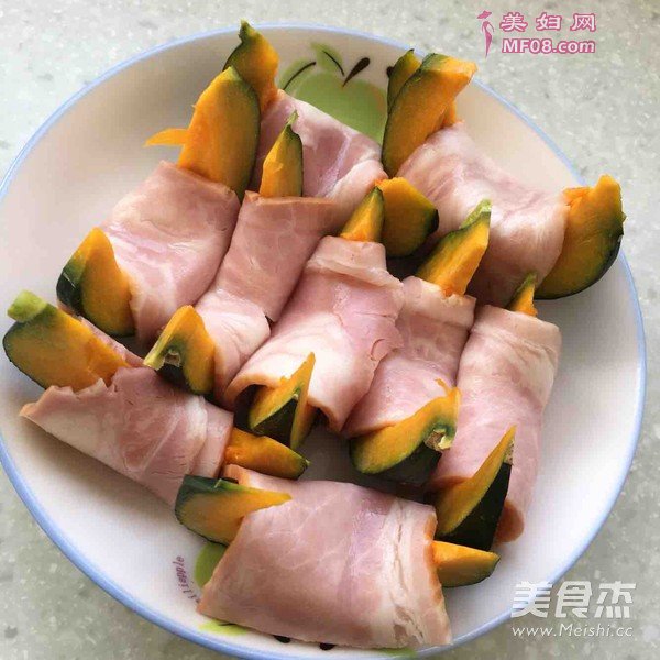 南瓜烤培根卷的做法
