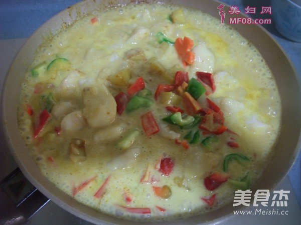 咖喱鳕鱼饭的做法
