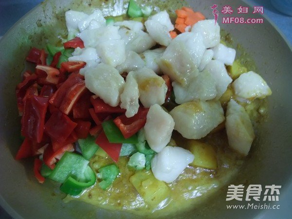 咖喱鳕鱼饭的做法