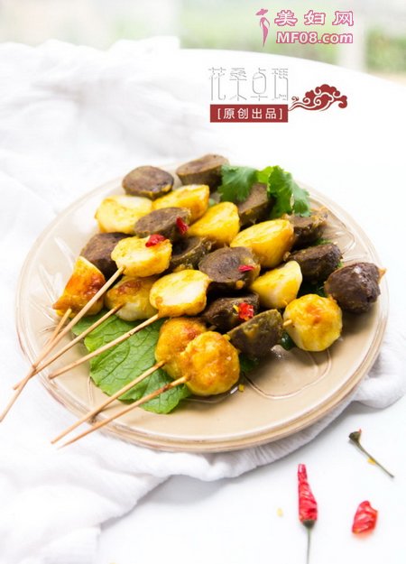 香烤咖喱丸子