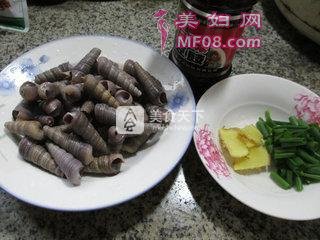 豆豉炒钉螺 